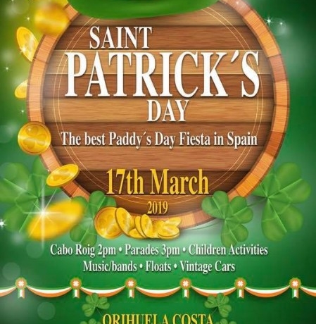 St Patrick's Day this weekend in Cabo Roig